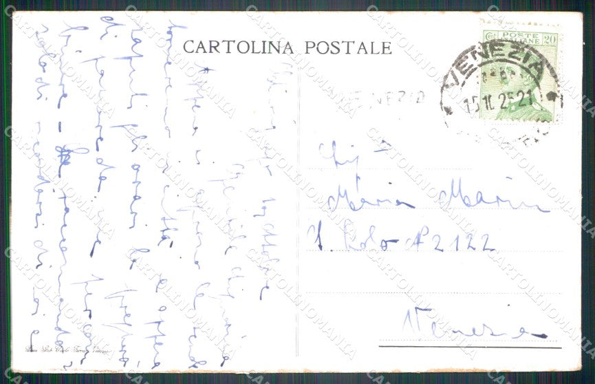 Venezia Chirignago Villa Friedenberg cartolina VK3297 – retro