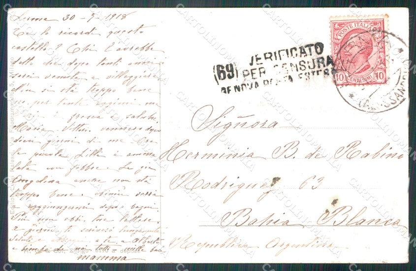 Alessandria Lerma Carretti cartolina VK3327 – retro