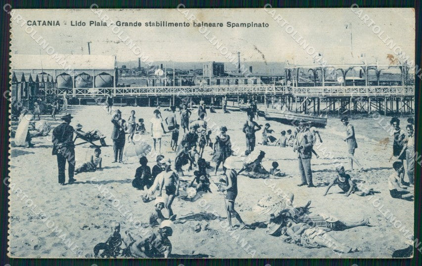Catania città Lido Plaia cartolina VK3328 – fronte