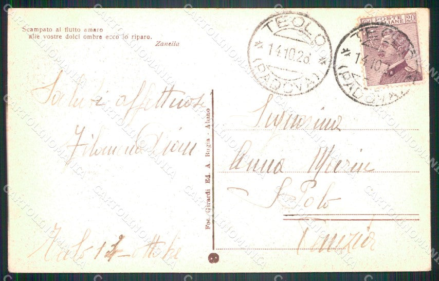 Padova Teolo Albergo alla Posta cartolina VK3347 – retro