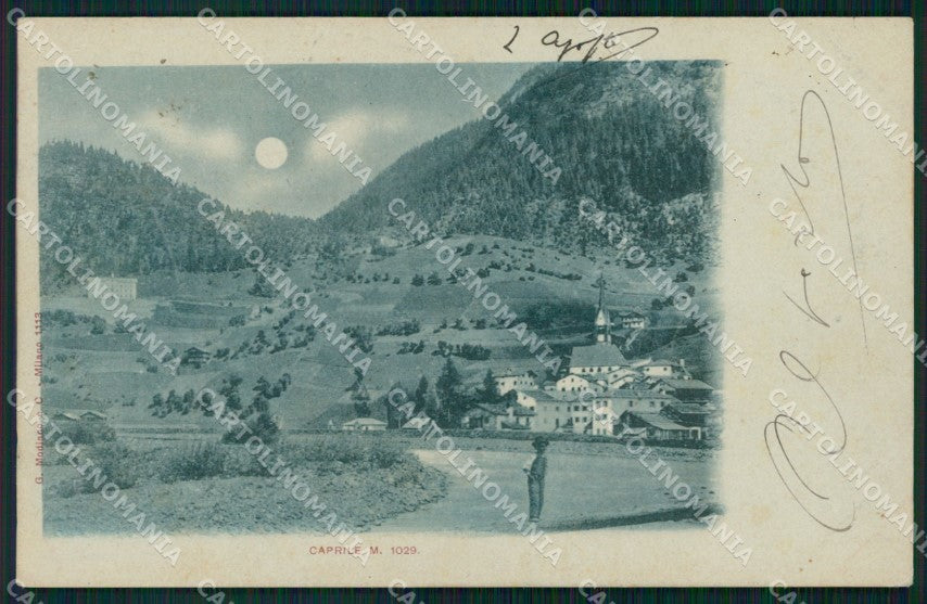 Belluno Caprile Chiaro di Luna cartolina VK3348 – fronte