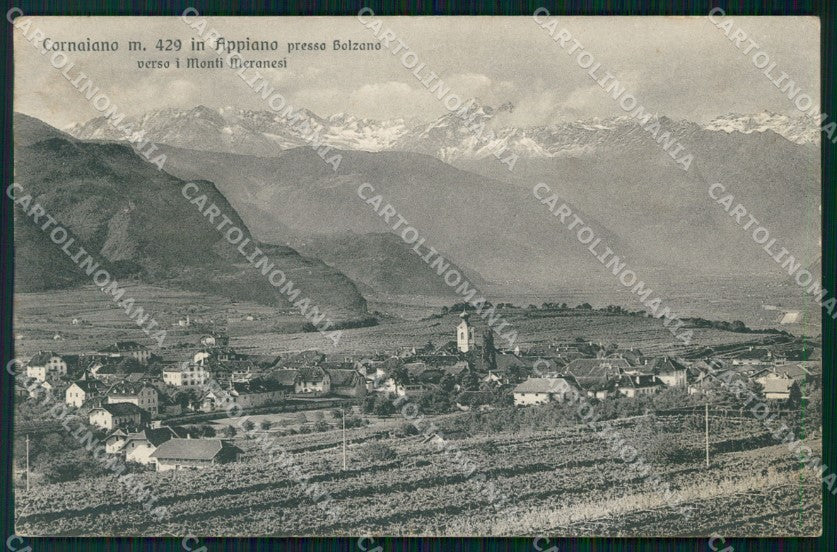 Bolzano Appiano Cornaiano PIEGA cartolina VK3359 – fronte