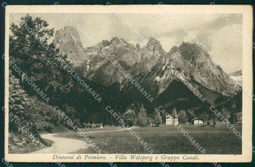 Trento Fiera di Primiero Villa Welsperg Gruppo Canali cartolina VK3377 – fronte