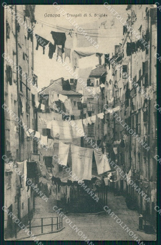 Genova città Truogoli Santa Brigida cartolina VK3382 – fronte