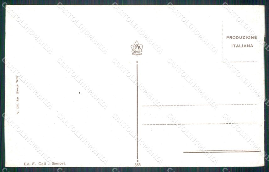 Genova città Piazza Principe Tram cartolina VK3383 – retro