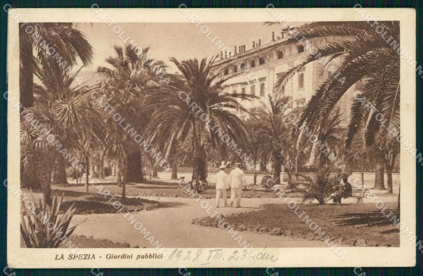 La Spezia città Giardini Pubblici cartolina VK3391 – fronte