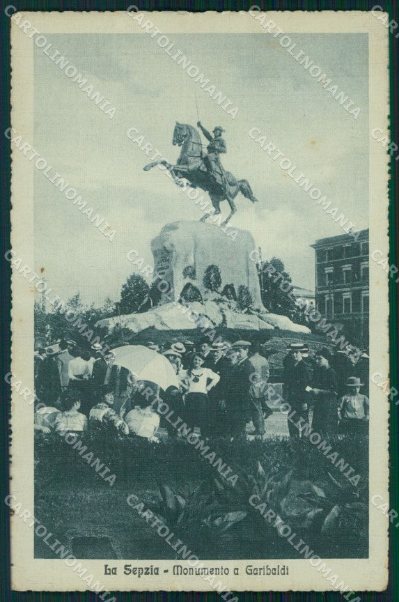 La Spezia città Monumento a Garibaldi cartolina VK3392 – fronte