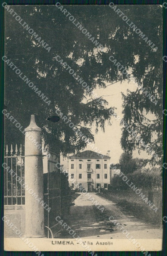 Padova Limena Villa Anzolin cartolina VK3394 – fronte