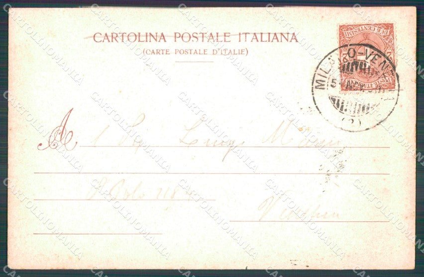 Milano città Monumento Cesare Beccaria cartolina VK3409 – retro