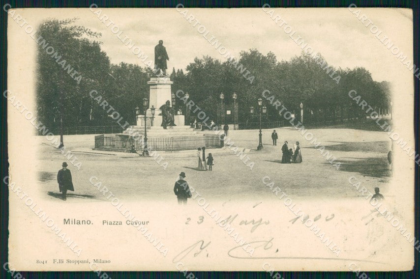 Milano città Piazza Cavour cartolina VK3410 – fronte