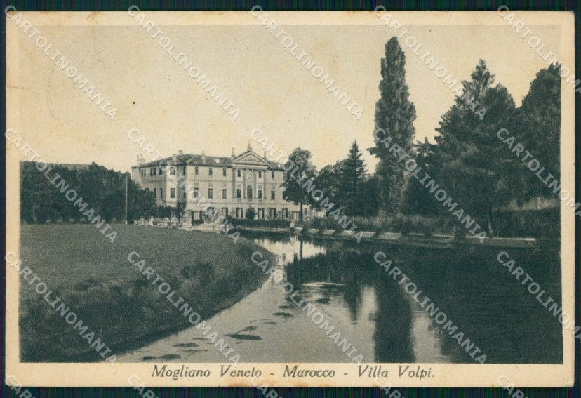 Treviso Mogliano Veneto Marocco Villa Volpi PIEGHINA cartolina VK3432 – fronte