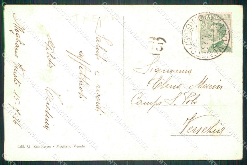 Treviso Mogliano Veneto Chiesa Arcipretale ANGOLINO SCOLLATO cartolina VK3436 – retro