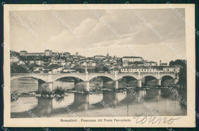 Torino Moncalieri Ponte Ferroviario cartolina VK3442 – fronte