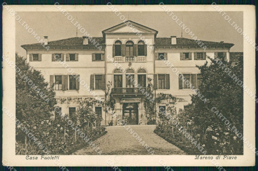 Treviso Mareno di Piave Casa Paoletti cartolina VK3443 – fronte