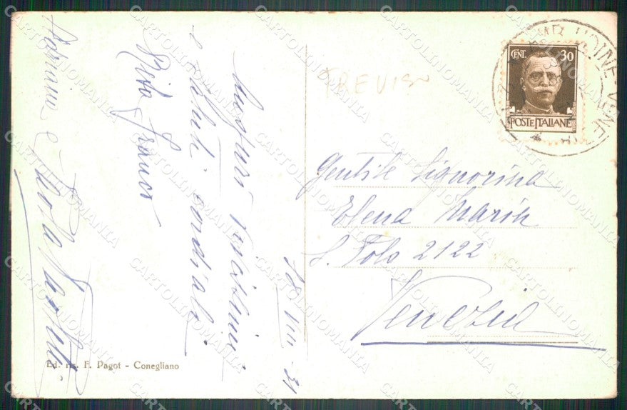 Treviso Mareno di Piave Casa Paoletti cartolina VK3443 – retro