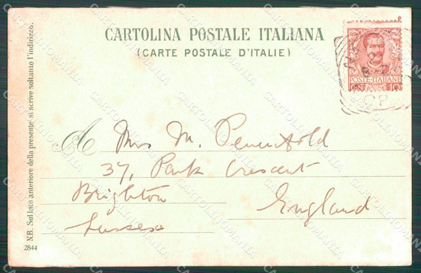 Napoli città Strada di Porto MACCHIA cartolina VK3457 – retro