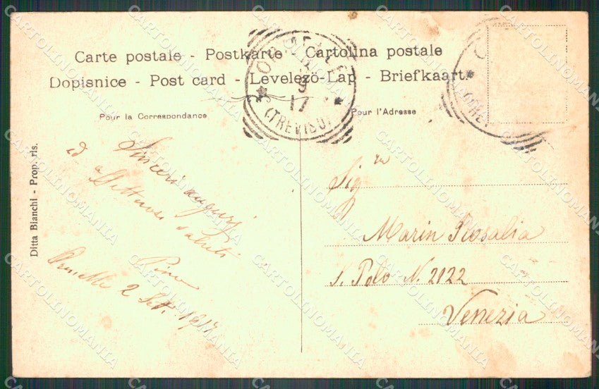 Treviso Ormelle di Oderzo Villa Regini cartolina VK3470 – retro