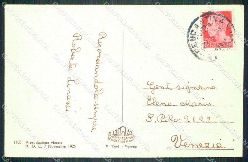 Verona Pescantina Via Benito Mussolini cartolina VK3490 – retro