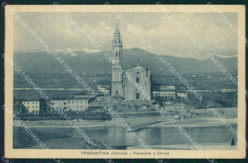Verona Pescantina Panorama ABRASA cartolina VK3492 – fronte