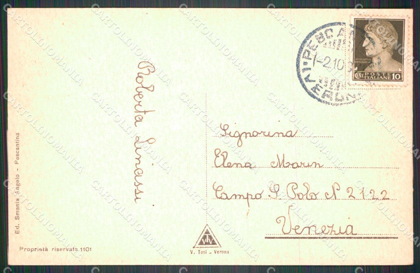 Verona Pescantina Il Ponte cartolina VK3493 – retro