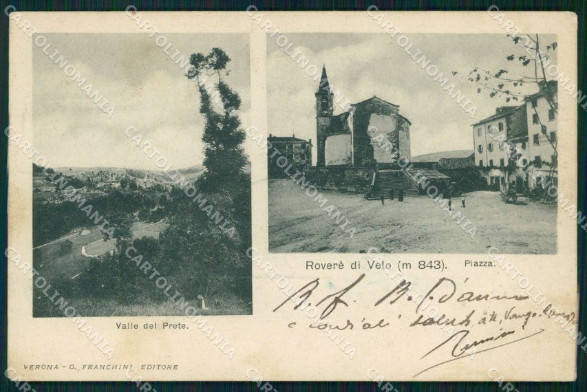 Verona Roverè di Velo Piazza cartolina VK3531 – fronte