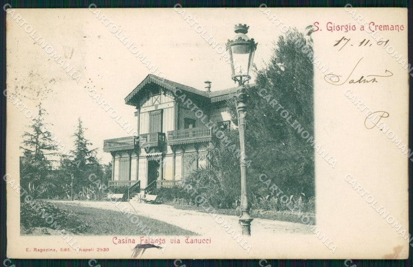 Napoli San Giorgio a Cremano Casina Falango MACCHIA cartolina VK3535 – fronte