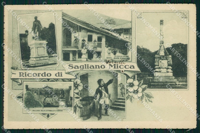 Biella Sagliano Micca Ricordo di cartolina VK3544 – fronte