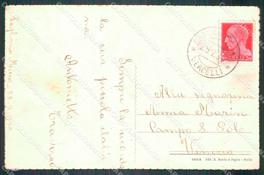 Biella Sagliano Micca Ricordo di cartolina VK3544 – retro