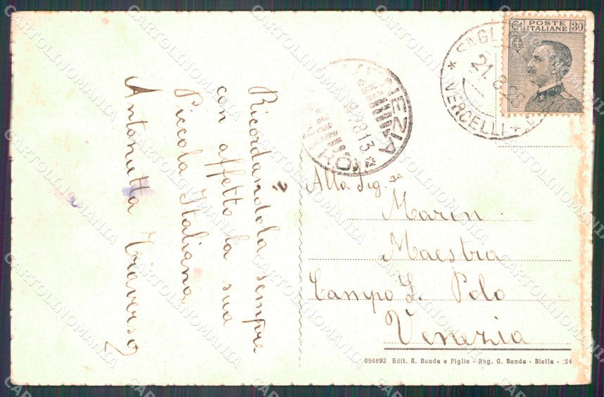 Biella Sagliano Micca Saluti da cartolina VK3545 – retro