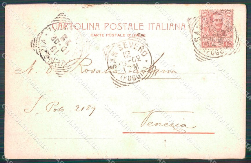 Foggia San Severo Piazza Municipio cartolina VK3560 – retro