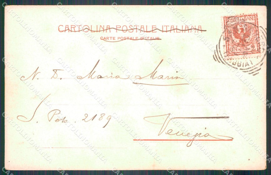 Foggia San Severo Via Garibaldi MACCHIE cartolina VK3561 – retro