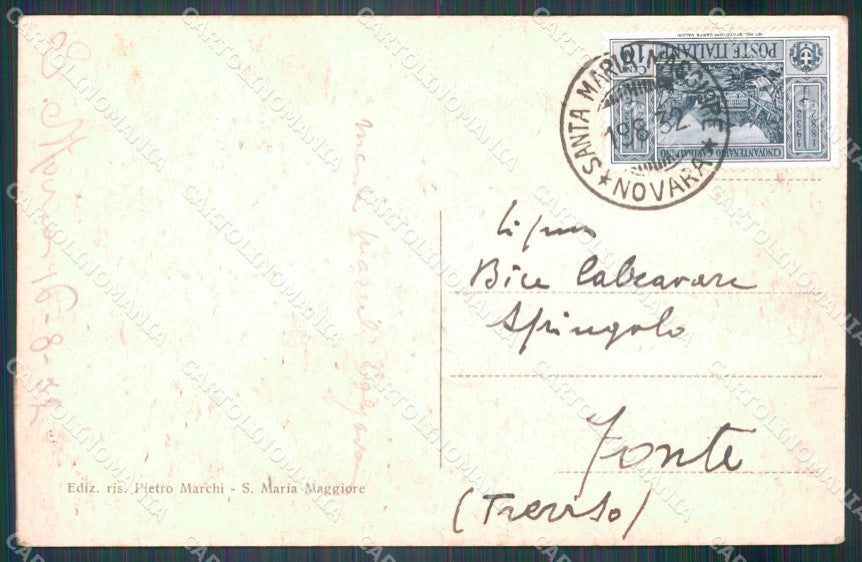 Verbania Santa Maria Maggiore Valle Vigezzo cartolina VK3582 – retro