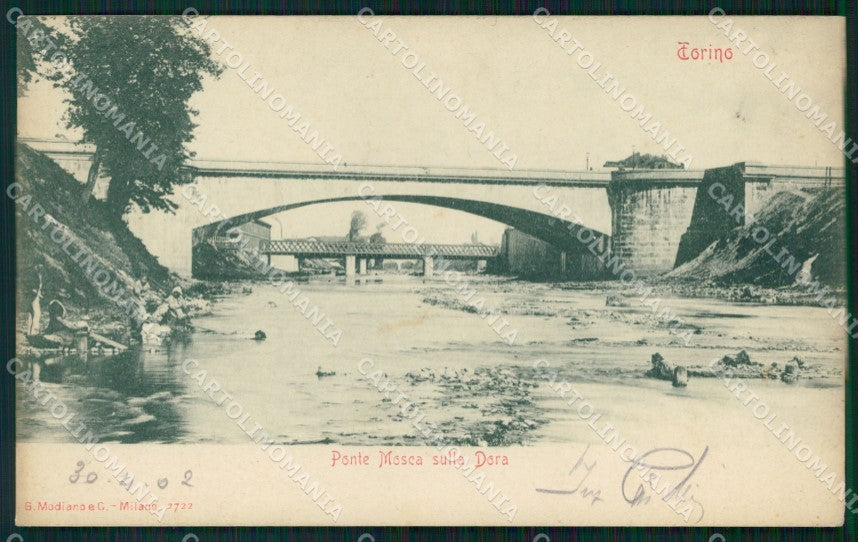 Torino città Ponte Mosca sulla Dora cartolina VK3593 – fronte