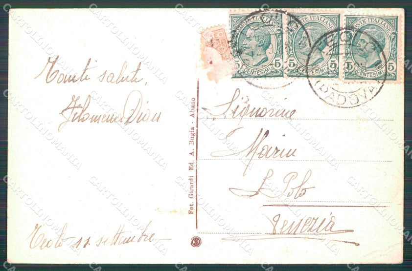 Padova Teolo Villa Lussana cartolina VK3601 – retro