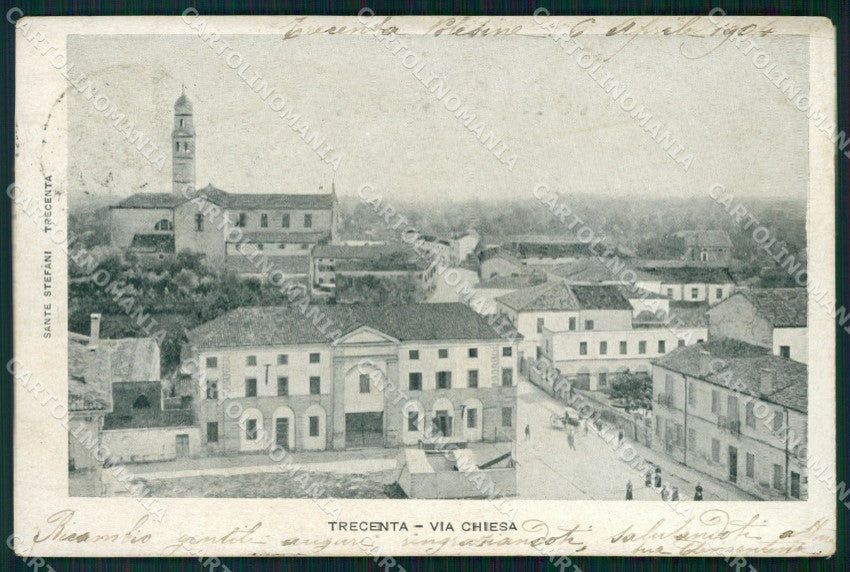 Rovigo Trecenta Via Chiesa cartolina VK3605 – fronte