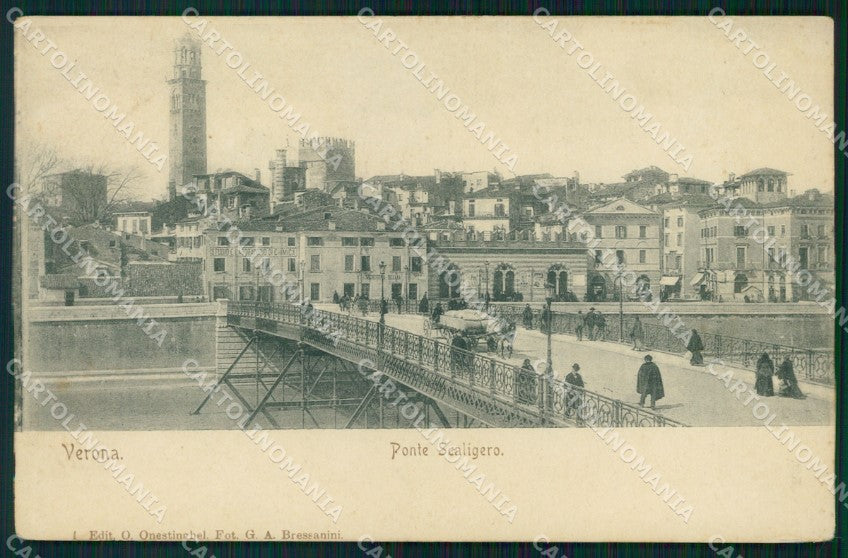 Verona città Ponte Scaligero cartolina VK3610 – fronte