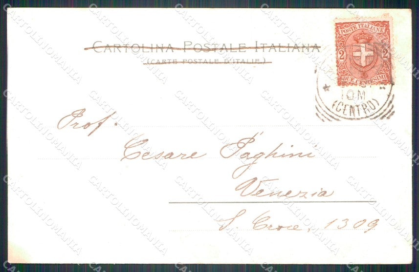 Verona città Piazza Erbe Mercato cartolina VK3611 – retro