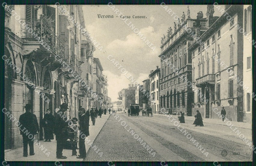 Verona città Corso Cavour cartolina VK3617 – fronte