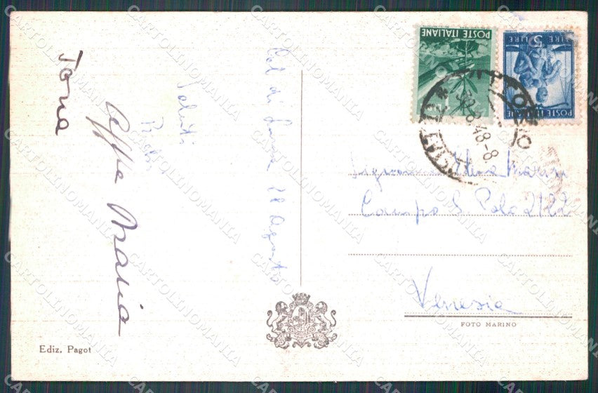 Treviso Vittorio Veneto Villa Col di Luna cartolina VK3645 – retro