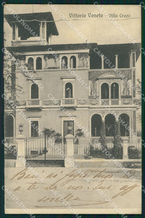 Treviso Vittorio Veneto Villa Croze ANGOLINO SCOLLATO cartolina VK3653 – fronte