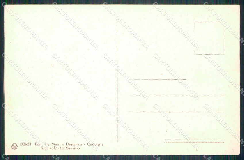 Imperia città Spiaggia d'Oro Barca cartolina VK3678 – retro