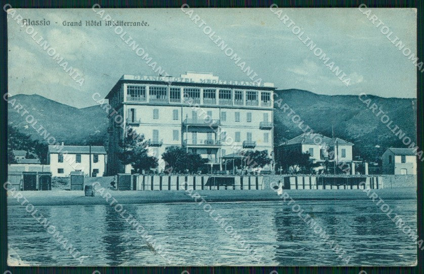 Savona Alassio Grand Hotel Mediterranèe cartolina VK3690 – fronte