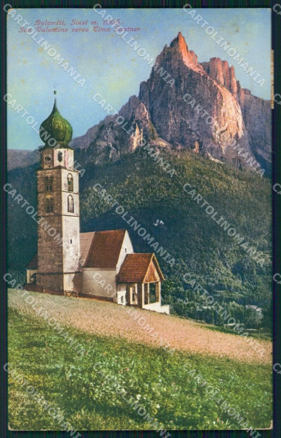 Bolzano Castelrotto Siusi Cima Santner cartolina VK3691 – fronte