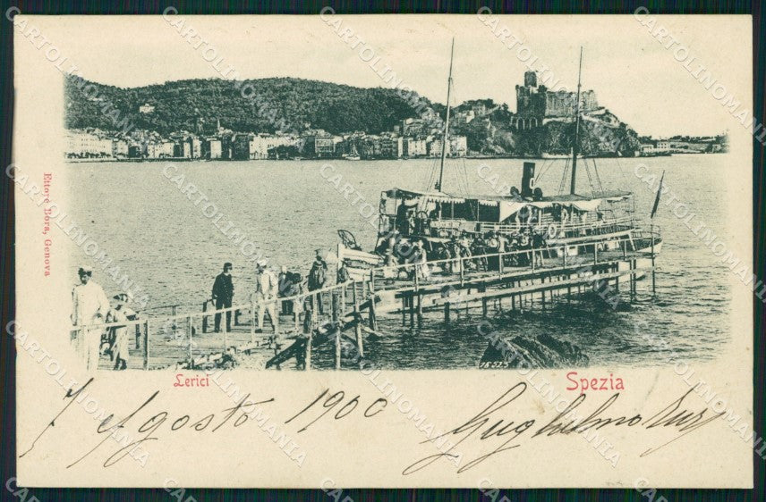 La Spezia Lerici Battello cartolina VK3700 – fronte