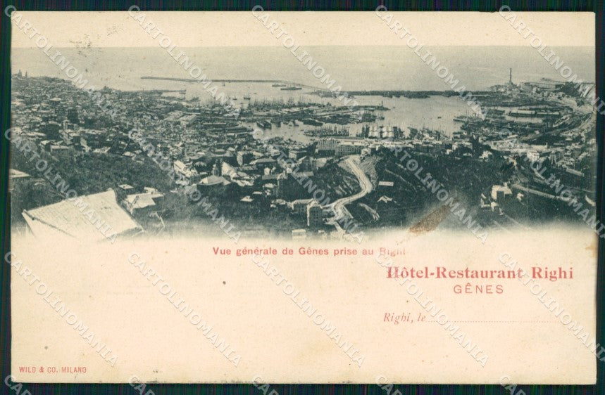 Genova città Ristorante Righi cartolina VK3714 – fronte
