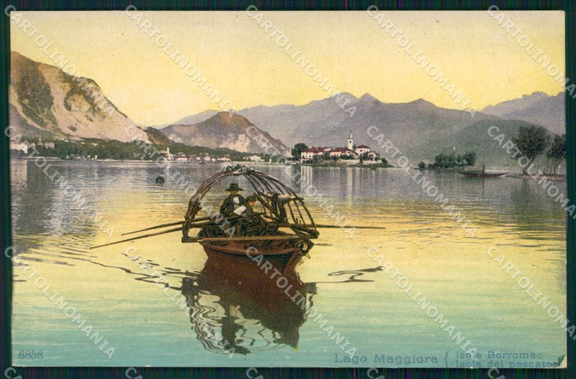 Verbania Stresa Lago Maggiore Isole Borromee Barca cartolina VK3726 – fronte