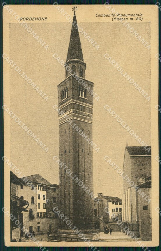 Pordenone città Campanile Monumentale cartolina VK3739 – fronte