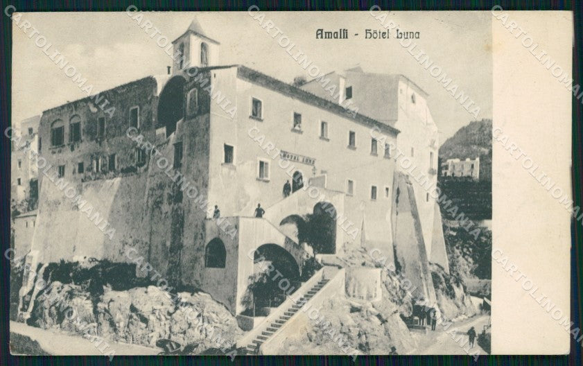 Salerno Amalfi Hotel Luna RIFILATA cartolina VK3742 – fronte