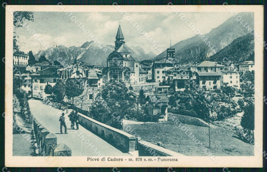 Belluno Pieve di Cadore Panorama cartolina VK3744 – fronte