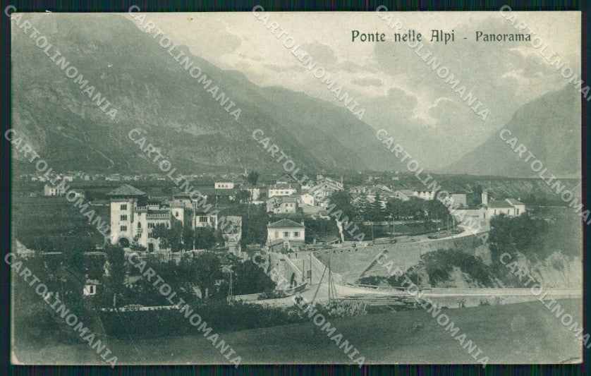 Belluno Ponte nelle Alpi Panorama cartolina VK3746 – fronte
